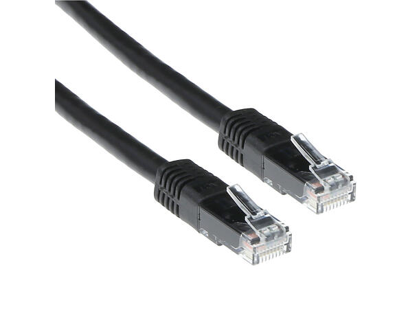 UTP Patch Cat.6 - 10 m Sort Nettverkskabel 250MHz 24AWG 