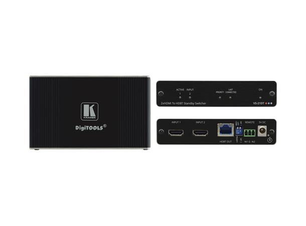 Kramer Switch 2x1 HDMI Auto HDBaseT 4K 8.91Gbps HDCP 2.2 