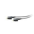 Kramer HDMI Hybridkabel -  50 m LSZH UHD HDMI Fiber/Kobber HDCP2.2 Sort Detach