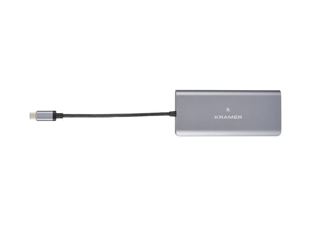 Kramer Adapter USB-C > 2xUSB/ HDMI USB-C > HDMI 2x USB3.0 PD RJ45 SDkort 4K 