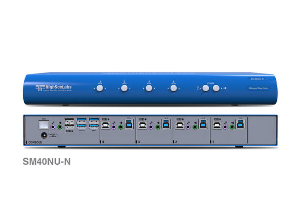 HighSecLabs KM-switch -  4 porter USB 2.0 / 3.0 