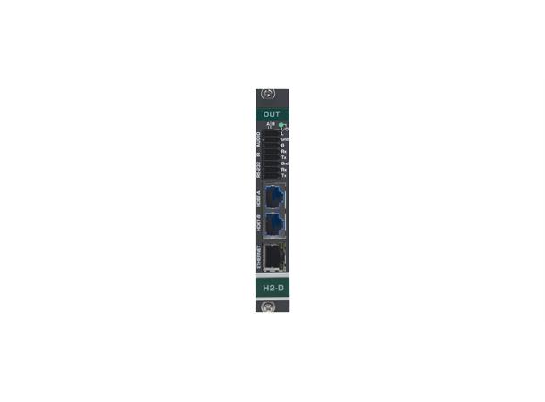 Kramer Matrix Card 2xHDBaseT Ut 4K HDR DSC HDMI Audio RS-232 RJ45 IR Outp. Card 