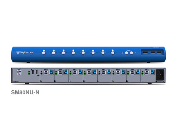 HighSecLabs KM-switch -  8 porter USB 2.0 / 3.0 