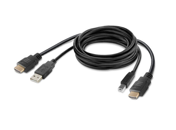 HighSecLabs KVM Cable HDMI > DVI -1,8m USB A > USB B 