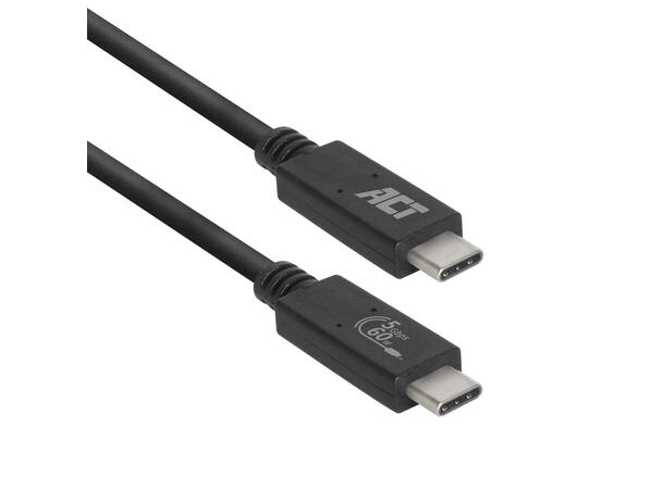 ACT USB-C, 3.2 Gen 1 Passive- 2m USB-C M-M 5Gbps,  60W,  Video Alt Mode 