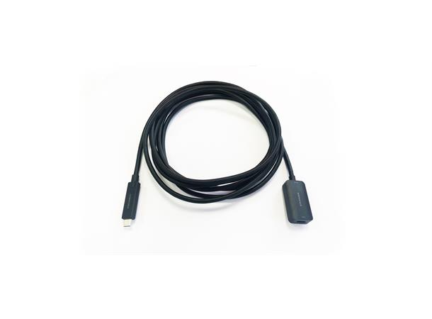 Kramer USB3.1 A Skjøtekabel C-C -  4,6 m 10Gbps C(M)-C(F) USB Kabel Sort 