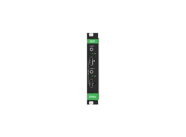Kramer Matrix Card 2x HDMI Out 4K HDR Analog Audio Frame Output Card VS-34FD 