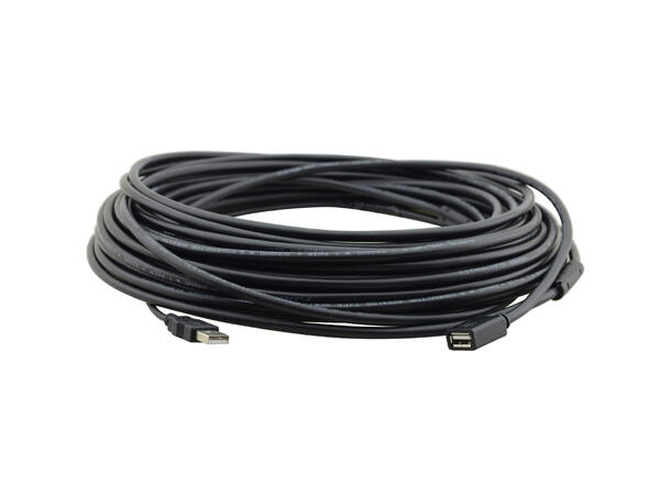 Kramer USB Skjøtekabel A-A -  15,2m 480 Mbps A M -A F USB Kabel Sort 