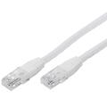 UTP Patch Cat.6 - 0,5 m Hvit Nettverkskabel 250MHz 24AWG
