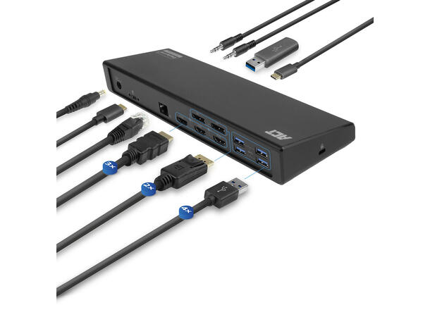 ACT USB-C Triple 4K Docking Station HDMI, Displayport, 100W PD 