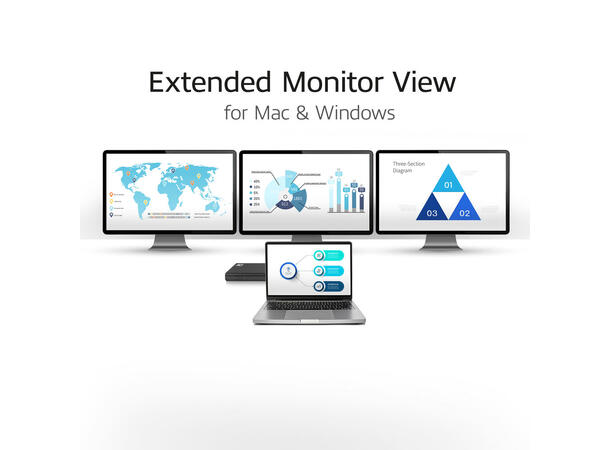 ACT USB-C Triple 4K Docking Station HDMI, Displayport, 100W PD 