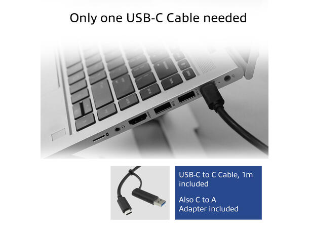 ACT USB-C Triple 4K Docking Station HDMI, Displayport, 100W PD 