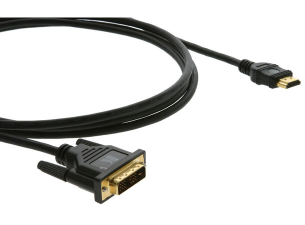 Kramer HDMI-DVI Kabel -  0,15 m HDMI - DVI-D 1080p Sort 