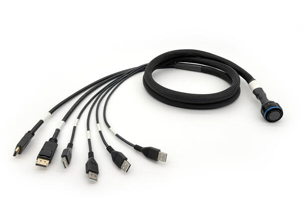 Rugged DP Cable Kit 1,8m For use with Rugged KVM 