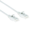 UTP Patch Cat.6 -  1,0 m Hvit LSZH Slim 250MHz 28AWG Halogenfri Snagless