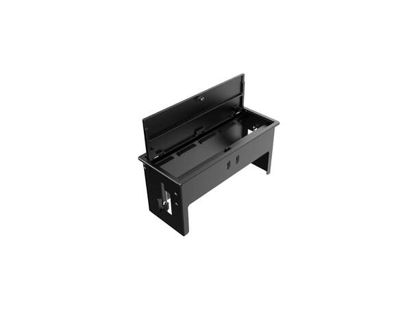 Kramer Bordbrønn 4 moduler- Kasse Sort Cutout 234 x 89 mm *B-vare* 