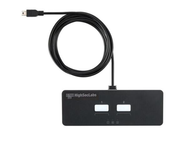 HighSecLabs Auxiliary Front Panel- Desk NIAP PP 4.0  2-Knappers Panel 