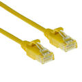 UTP Patch Cat.6 -  10 m Gul LSZH Slim 250MHz 28AWG Halogenfri Snagless