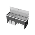 Kramer Bordbrønn 4 moduler- Kasse Hvit Cutout 234 x 89 mm