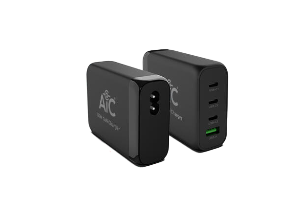 AiC USB-C-lader 3 x USB-C 1 x USB A -Maks 130W 