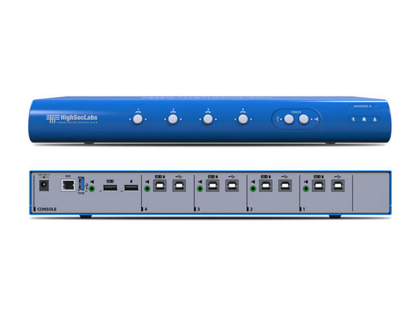 HighSecLabs KM-switch - 4 porter NIAP PP4.0 w/DPP 