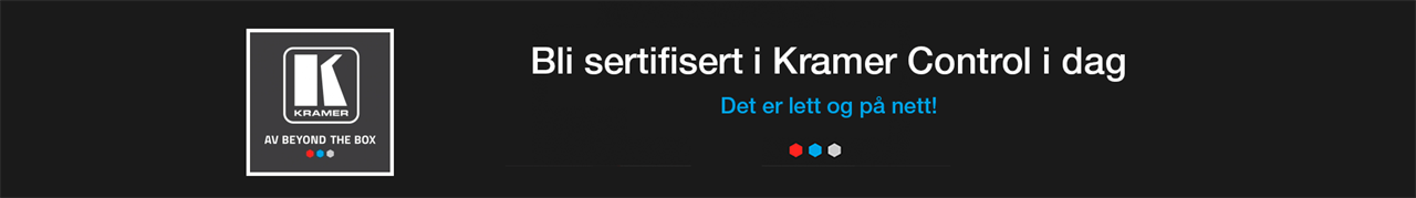 Bli sertifisert i Kramer Control